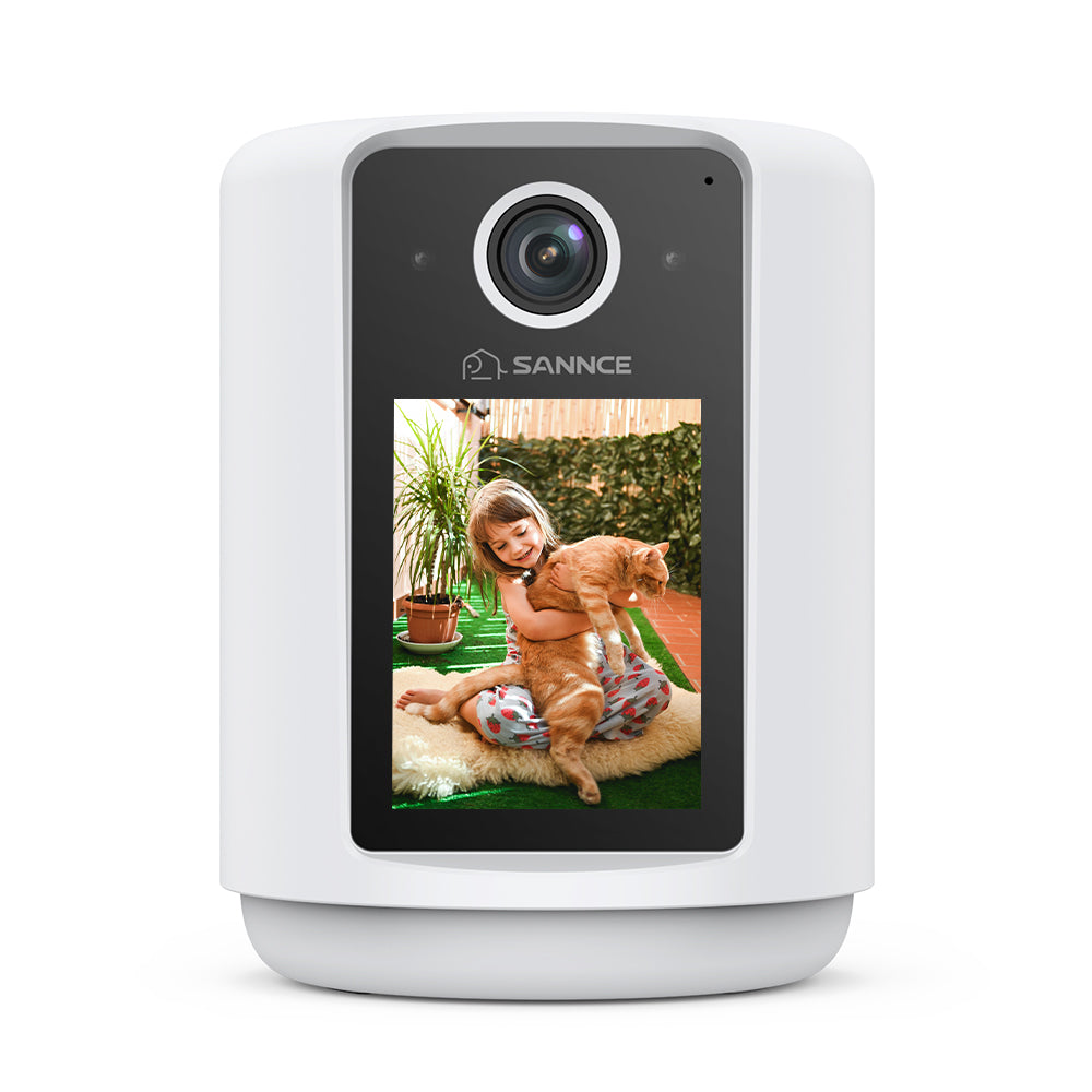 SANNCE 2K Battery Powered Wire-Free IP Camera with 2.4 inch Screen