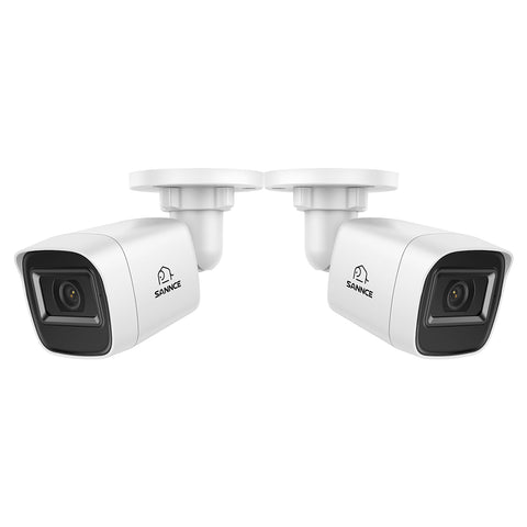 2MP 2pcs Outdoor Bullet CCTV Cameras, Smart Human / Vehicle / Motion Detection(2-Pack) 2MP 2pcs Outdoor Bullet CCTV Cameras, Smart Human / Vehicle / Motion Detection(2-Pack)