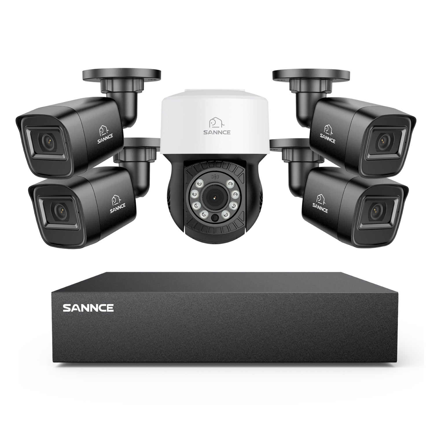 1080P Channel PT Security Camera System Pan Tilt CCTV Camera