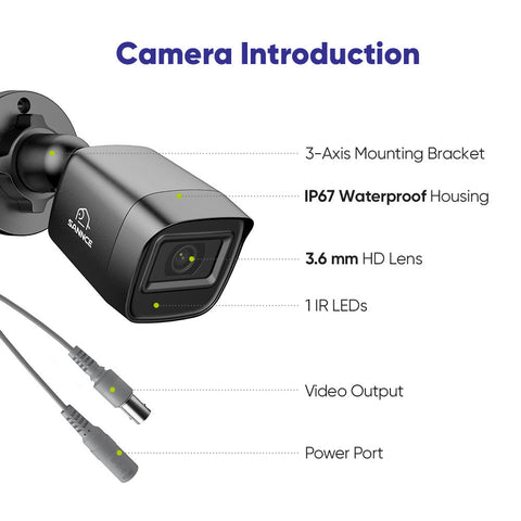 2MP 2pcs Outdoor Bullet CCTV Cameras, Smart Human / Vehicle / Motion Detection(2-Pack) 2MP 2pcs Outdoor Bullet CCTV Cameras, Smart Human / Vehicle / Motion Detection(2-Pack)