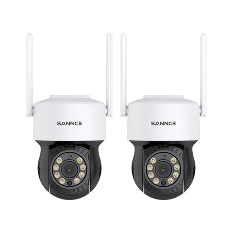 5MP Wireless PT Security Camera, Pan & Tilt, 2Pcs WiFi IP Cameras for SANNCE N48WHE/N98WHE NVR, AI Human Detection, Work with Alexa, 100ft Night Vision, Remote Access & Smart Motion Alerts 5MP Wireless PT Security Camera, Pan & Tilt, 2Pcs WiFi IP Cameras for SANNCE N48WHE/N98WHE NVR, AI Human Detection, Work with Alexa, 100ft Night Vision, Remote Access & Smart Motion Alerts