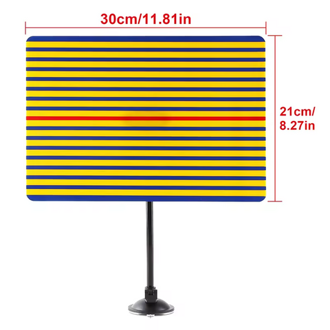 Dent Removal Tool - Auto Body Repair Reflector Board With Paintless Yellow Stripe Testing Dent Removal Tool - Auto Body Repair Reflector Board With Paintless Yellow Stripe Testing