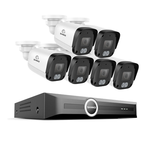 5MP 8 Channel PoE Security System, 6MP NVR, S+265., Human & Vehicle Detection, Smart Playback, Smart Notification with Image Attached 5MP 8 Channel PoE Security System, 6MP NVR, S+265., Human & Vehicle Detection, Smart Playback, Smart Notification with Image Attached