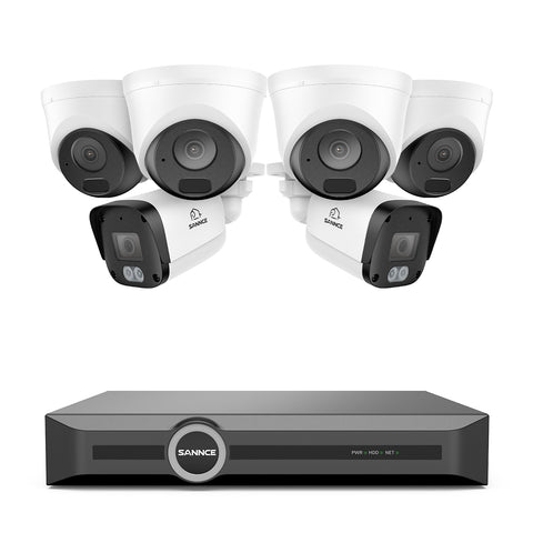 5MP 8 Channel PoE Security System, 6MP NVR, S+265., Human & Vehicle Detection, Smart Playback, Smart Notification with Image Attached 5MP 8 Channel PoE Security System, 6MP NVR, S+265., Human & Vehicle Detection, Smart Playback, Smart Notification with Image Attached