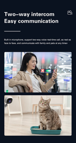 Square Indoor Camera for Home Security, 1080P WiFi Security Camera for Pet/ Baby Monitor, Privacy Mode, 2-Way Audio, Night Vision, AI Detection, SD Card Storage Square Indoor Camera for Home Security, 1080P WiFi Security Camera for Pet/ Baby Monitor, Privacy Mode, 2-Way Audio, Night Vision, AI Detection, SD Card Storage