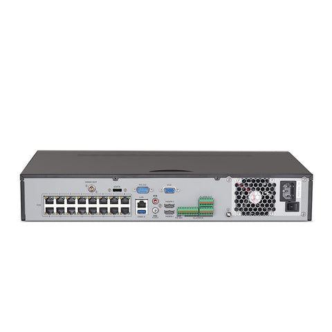4K 32 Channel PoE NVR Recorder with 16 PoE Ports, Up to 12MP Video Resolution,  H.265+, 4 Hard Drive Bays, Smart Video Content Analysis Search, Temperature Detection 4K 32 Channel PoE NVR Recorder with 16 PoE Ports, Up to 12MP Video Resolution,  H.265+, 4 Hard Drive Bays, Smart Video Content Analysis Search, Temperature Detection