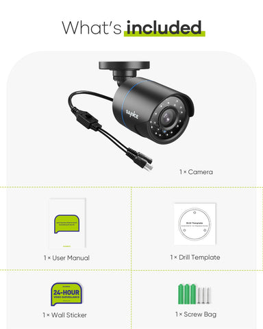 1080p Wired Security Camera, 4-in-1 for AHD/TVI/CVI/CVBS, IP66 Weatherproof Analog Surveillance Video Add–On Camera for Indoor and Outdoor Use, 100 ft Clear Night Vision 1080p Wired Security Camera, 4-in-1 for AHD/TVI/CVI/CVBS, IP66 Weatherproof Analog Surveillance Video Add–On Camera for Indoor and Outdoor Use, 100 ft Clear Night Vision