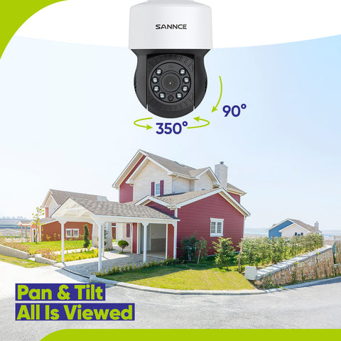 1080P 8 Channel PT Security Camera System - Hybrid 5-in-1 DVR, Pan & Tilt CCTV Camera, 100 ft Night Vision, Motion Detection, Outdoor, Waterproof 1080P 8 Channel PT Security Camera System - Hybrid 5-in-1 DVR, Pan & Tilt CCTV Camera, 100 ft Night Vision, Motion Detection, Outdoor, Waterproof