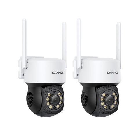 5MP Wireless PT Security Camera, Pan & Tilt, 2Pcs WiFi IP Cameras for SANNCE N48WHE/N98WHE NVR, AI Human Detection, Work with Alexa, 100ft Night Vision, Remote Access & Smart Motion Alerts 5MP Wireless PT Security Camera, Pan & Tilt, 2Pcs WiFi IP Cameras for SANNCE N48WHE/N98WHE NVR, AI Human Detection, Work with Alexa, 100ft Night Vision, Remote Access & Smart Motion Alerts