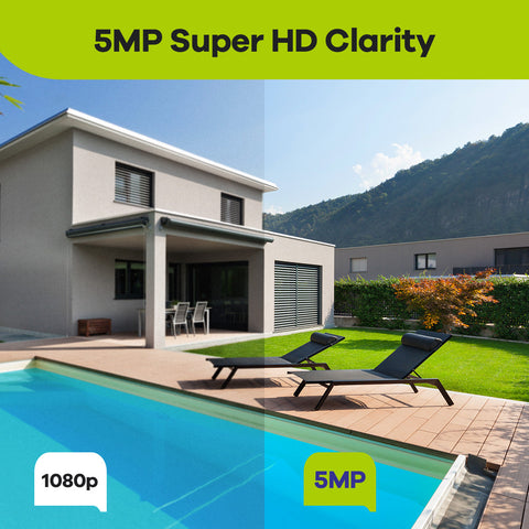 8 Channel 5MP PoE Security Camera System, 4pcs H.265+ Wired Bullet 5MP Outdoor PoE IP Cameras with Audio Recording, 4K 8CH NVR for 24/7 Recording 8 Channel 5MP PoE Security Camera System, 4pcs H.265+ Wired Bullet 5MP Outdoor PoE IP Cameras with Audio Recording, 4K 8CH NVR for 24/7 Recording