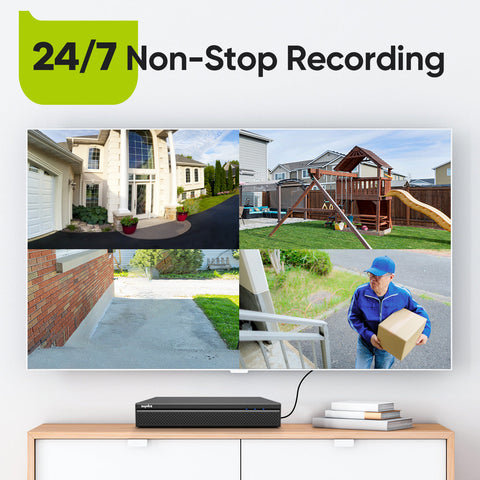 8 Channel 5MP PoE Security Camera System, 6pcs H.265+ Wired Bullet 5MP Outdoor PoE IP Cameras with Audio Recording, 4K 8CH NVR for 24/7 Recording 8 Channel 5MP PoE Security Camera System, 6pcs H.265+ Wired Bullet 5MP Outdoor PoE IP Cameras with Audio Recording, 4K 8CH NVR for 24/7 Recording