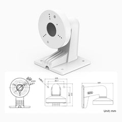 Security Camera Mount Bracket, Heavy-Duty Metal, Wall / Ceiling Mount for Turret & Dome & Bullet Cameras, Compatible with Conventional Security Camera