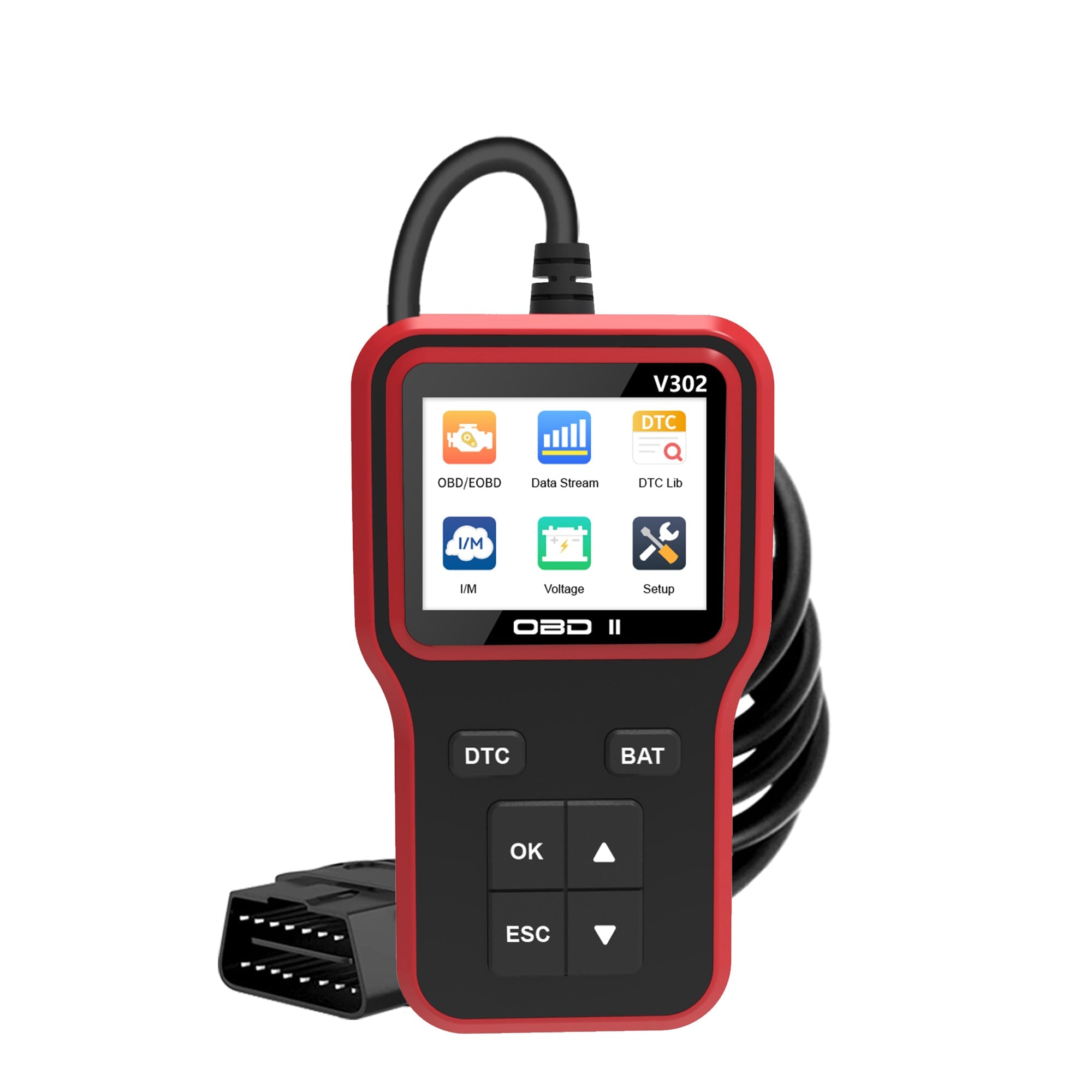 Car Code Reader, OBD2 Car Code Scanner Check Engine Light Fault Code ...