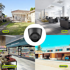 2MP 2pcs Outdoor Bullet CCTV Cameras, Smart Human / Vehicle / Motion Detection(2-Pack)