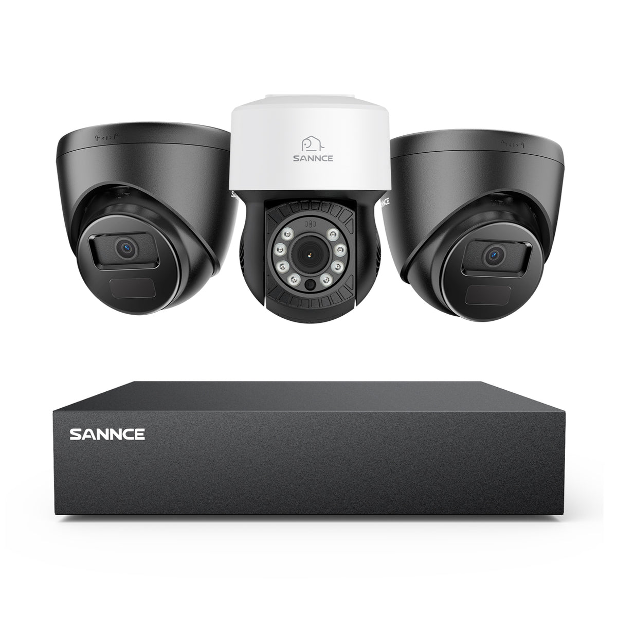 1080P 8 Channel PT Security Camera System - Hybrid 5-in-1 DVR, Pan & Tilt CCTV Camera, 100 ft Night Vision, Motion Detection, Outdoor, Waterproof