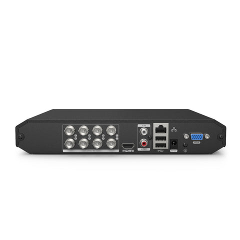 Certified Refurbished 8-Channel 5MP Lite 5-in-1 Hybrid ONVIF Digital Video Recorder DVR Supports TVI AHD CVI CVBS Analog IP Security Cameras for 24/7 Security Surveillance