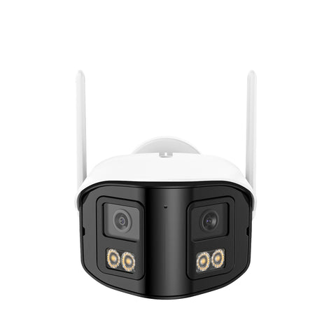 4MP 16-Channel Wireless Security Camera System, 8MP NVR, 2PCS Dual-Lens WiFi Cameras, 170° Wide View, Color Night Vision, AI Detection, Alexa