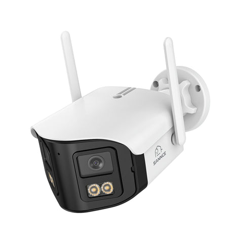 4MP 16-Channel Wireless Security Camera System, 8MP NVR, 2PCS Dual-Lens WiFi Cameras, 170° Wide View, Color Night Vision, AI Detection, Alexa
