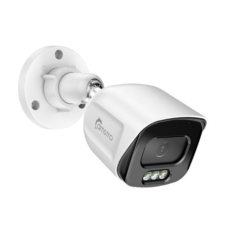 Camstro 4K 8-Channel POE CCTV Camera Security System, 4K NVR w/4 5MP IP Cameras, Color Night Vision, Customized Motion Area, Comprehensive Smart Detection, Two-Way Audio Intercom, IP67 Weatherproof