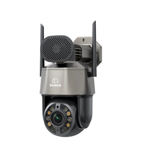5MP 20X Zoom Dome Camera, Smart Dual Light Night Vision, AI Human Detection, 270° Pan & 90° Tilt, Two-Way Audio, Cloud & Max. 128 GB Local Storage, Works with Alexa