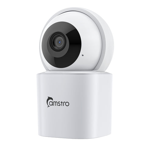 Camstro Video Monitors, 5MP Super HD Indoor PT WiFi IP Camera - Pan & Tilt, Day Night Vision, Two-way Audio