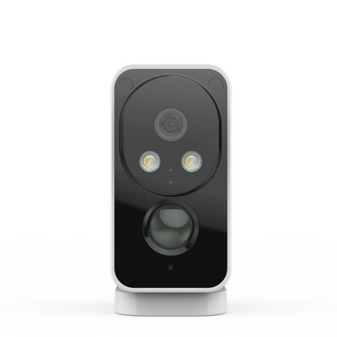 Camstro 2K Outdoor Wireless Camera Night Vision Color PIR Detection Two-Way Audio, IP66, Cloud/SD, Alexa, WiFi 2.4GHz, Rechargeable Battery