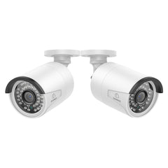 4K 8MP Super HD PoE Security Outdoor IP Camera - Smart Person/Vehicle Alerts, Two-way Audio, work with SANNCE N98PBD/N96PBK (2-Pack)