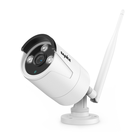 5MP 16-Channel Wireless CCTV System, 8MP NVR, WiFi IP Cameras, AI Audio, Human Detection, Works with Alexa (1x4MP Dual-Lens Camera + 4x3MP Night Vision Cameras)