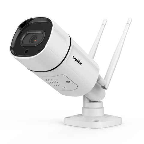 3MP Wireless Outdoor Bullet Security Camera – Waterproof IP Camera with Dual Antenna, H.265, IR Night Vision, Two-Way Audio & TF Card Support