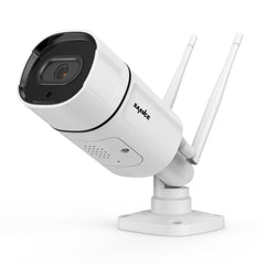 3MP Wireless Outdoor Bullet Security Camera – Waterproof IP Camera with Dual Antenna, H.265, IR Night Vision, Two-Way Audio & TF Card Support