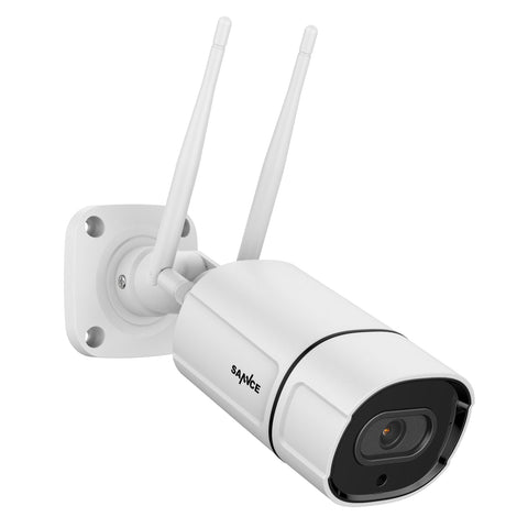 3MP Wireless Outdoor Bullet Security Camera – Waterproof IP Camera with Dual Antenna, H.265, IR Night Vision, Two-Way Audio & TF Card Support