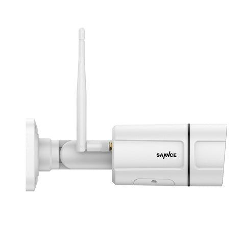 3MP Wireless Outdoor Bullet Security Camera – Waterproof IP Camera with Dual Antenna, H.265, IR Night Vision, Two-Way Audio & TF Card Support