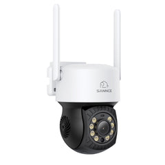 5MP 16-Channel Wireless CCTV System, 8MP NVR, PT WiFi Cameras, AI Audio, Human Detection, Work With Alexa (4xPT Cameras + 1x4MP Dual-Lens Wide-Angle Camera)
