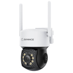 5MP 16-Channel Wireless CCTV PT Camera System, 8MP NVR, 5MP Pan & Tilt 4Pcs WiFi IP Cameras, Audio Recording, AI Human Detection, Work With Alexa