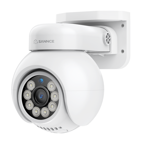 4K 8-Channel PoE Security NVR System with 5PCS 8MP Cameras, 1X 20X PTZ + 2X Bullet + 2X PT IP Cameras, Auto Tracking, Two-Way Audio, Night Vision