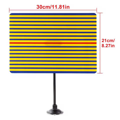 Dent Removal Tool - Auto Body Repair Reflector Board With Paintless Yellow Stripe Testing