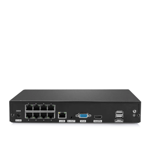 4K 8-Channel PoE Security NVR System with 5PCS 8MP Cameras, 1X 20X PTZ + 2X Bullet + 2X PT IP Cameras, Auto Tracking, Two-Way Audio, Night Vision