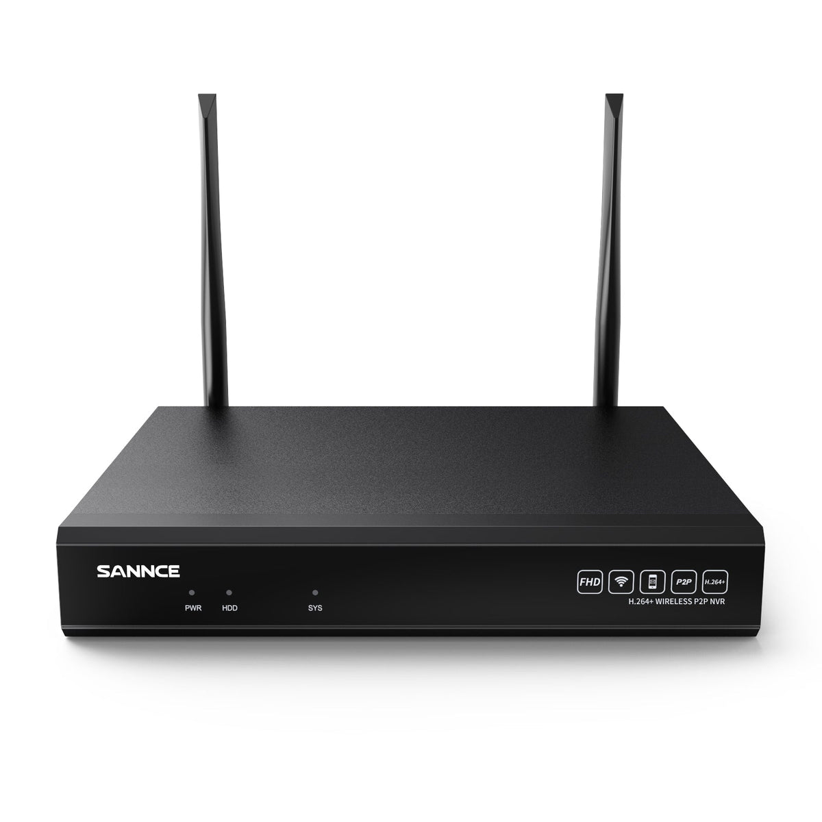 SANNCE 8MP 10-Channel Wireless NVR, 8MP NVR, Audio Recording, AI Human Detection, Work With Alexa