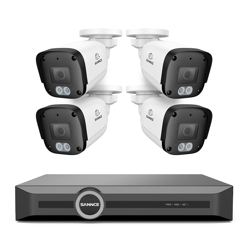 Certified Refurbished, 3MP 8 Channel PoE Security System, 6MP NVR, S+265., Smart Motion Detection, Smart Playback, Smart Notification with Image Attached