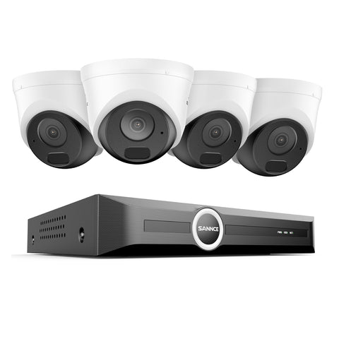 5MP 8 Channel PoE Security System, 6MP NVR, S+265., Human & Vehicle Detection, Smart Playback, Smart Notification with Image Attached