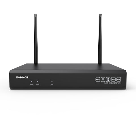 4MP 16-Channel Wireless Security Camera System, 8MP NVR, 4PCS Dual-Lens WiFi Cameras, 170° Wide View, Color Night Vision, AI Detection, Alexa