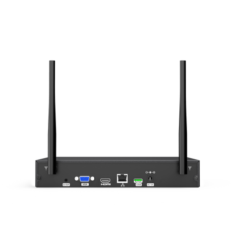4MP 16-Channel Wireless Security Camera System, 8MP NVR, 4PCS Dual-Lens WiFi Cameras, 170° Wide View, Color Night Vision, AI Detection, Alexa