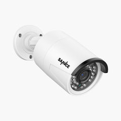 4K 8MP Super HD PoE Security Outdoor IP Camera - Smart Person/Vehicle Alerts, Two-way Audio, work with SANNCE N98PBD/N96PBK (2-Pack)
