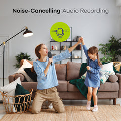 2K Super HD 4 Channel Wireless NVR and 4pcs 2MP Security Camera System w/ 10.1'' LCD Monitor, Built-in Mic, AI Human Recognition, Work with Alexa