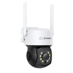 5MP Wireless PT Security Camera, Pan & Tilt, 2Pcs WiFi IP Cameras for SANNCE N48WHE/N98WHE NVR, AI Human Detection, Work with Alexa, 100ft Night Vision, Remote Access & Smart Motion Alerts