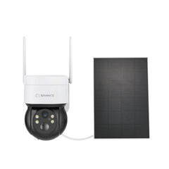 2K 4MP Wireless Pan & Tilt IP Camera, Battery/Solar Powered, Color Night Vision, Two-Way Audio, Compatible with Alexa, PIR Human Detection