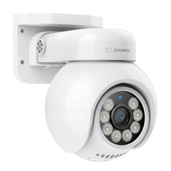 10 Channel 4K PoE Security Camera System with 4 Cameras, 8MP Outdoor Pan-Tilt IP Cameras, AI Detection, Smart Tracking, Color Night Vision, H.265+, Two-Way Audio