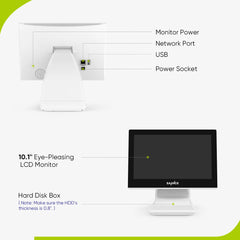 2K Super HD 4 Channel Wireless NVR and 4pcs 2MP Security Camera System w/ 10.1'' LCD Monitor, Built-in Mic, AI Human Recognition, Work with Alexa