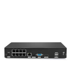 NVR PoE 4K a 8 canali H.265+ - fino a 10 canali per 8 telecamere PoE + 2 telecamere IP WiFi, supportato ONVIF, registrazione audio