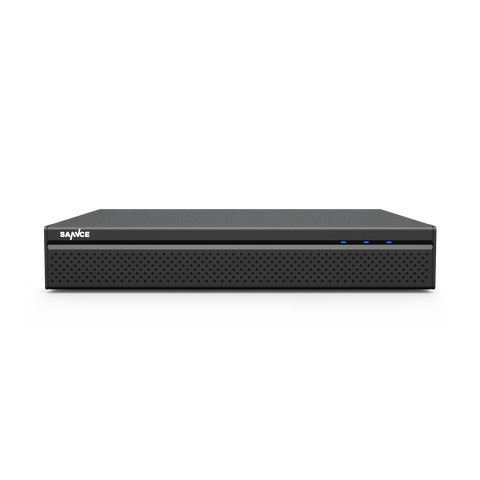 NVR PoE 4K a 8 canali H.265+ - fino a 10 canali per 8 telecamere PoE + 2 telecamere IP WiFi, supportato ONVIF, registrazione audio